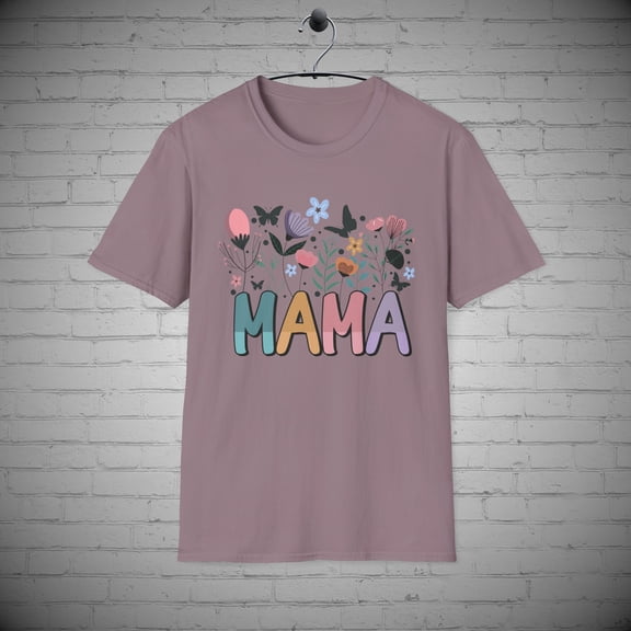 Retro Flower Mama T-shirt, Floral Mama shirt, Mother's day Gift, Mommy tee