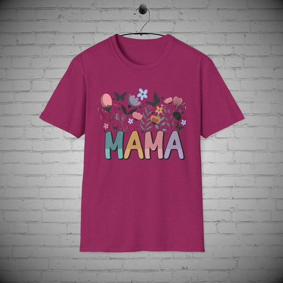 Retro Flower Mama T-shirt, Floral Mama shirt, Mother's day Gift, Mommy tee