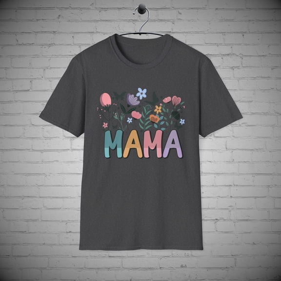 Retro Flower Mama T-shirt, Floral Mama shirt, Mother's day Gift, Mommy tee