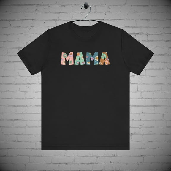 Retro Flower Mama T-shirt, Floral mama shirt, Mother's day Gift, Mommy tee