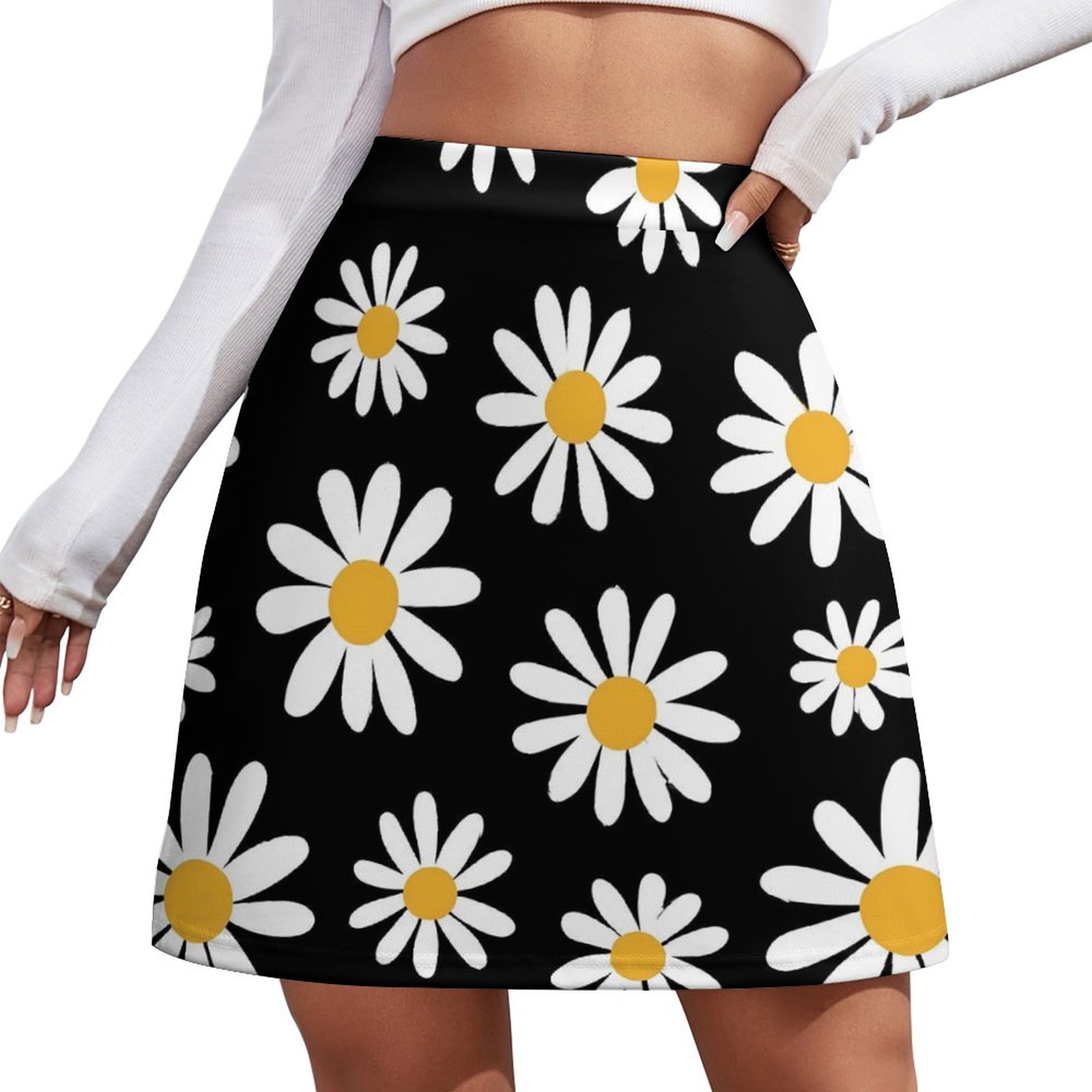 Kawaii Bohemian Floral Maxi Skirt Summer Retro Romantic