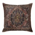 thumbnail image 1 of Retro Flower Throw Pillow Cover Art Carving Textures in Egyptian Style Cotton Linen Cushion Cover Throw Pillow Case with Invisible Zipper for Couch Sofa Bed Chair Car 20x20 Inch, 1 of 14