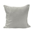 thumbnail image 1 of Retro Fluffy Throw Pillow Cushion Cover, Diagonally Narrow Stripes Geometrical Classical Inspired Lines Pattern Simple Print, Decorative Square Pillow Case, 18" x 18", Cocoa White, by Ambesonne, 1 of 5