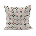 thumbnail image 1 of Retro Fluffy Throw Pillow Cushion Cover, Hexagonal Shaped Cut Lines Attached with Vertical Squares Delicate Modern Pattern, Decorative Square Accent Pillow Case, 18" x 18", Multicolor, by Ambesonne, 1 of 5