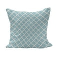 thumbnail image 1 of Retro Fluffy Throw Pillow Cushion Cover, Pastel Colored Squares and Lines Checked Pattern Diagonal Geometrical Tile Design, Rectangle Accent Pillow Case, 36" x 16", Sky Blue White, by Ambesonne, 1 of 5