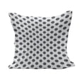 thumbnail image 1 of Retro Fluffy Throw Pillow Cushion Cover, Sketchy Hand Drawn Vintage 50s 60s Points Polka Dots Zigzags, Decorative Square Accent Pillow Case, 24" x 24", Charcoal Grey White, by Ambesonne, 1 of 5
