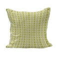 thumbnail image 1 of Retro Fluffy Throw Pillow Cushion Cover, Vertical Stripes with Polka Dots and Circles Geometric Symmetric Pattern, Decorative Square Accent Pillow Case, 18" x 18", Avocado Green Cream, by Ambesonne, 1 of 5