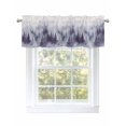 thumbnail image 1 of Retro Foggy Forest Curtain Valances for Windows, Farmhouse Mountains Trees Landscape Kitchen Valance Window Treatment, Light Filtering Block Curtains for Bathroom/Bedroom/Living Room 42'' x 18'', 1 of 9