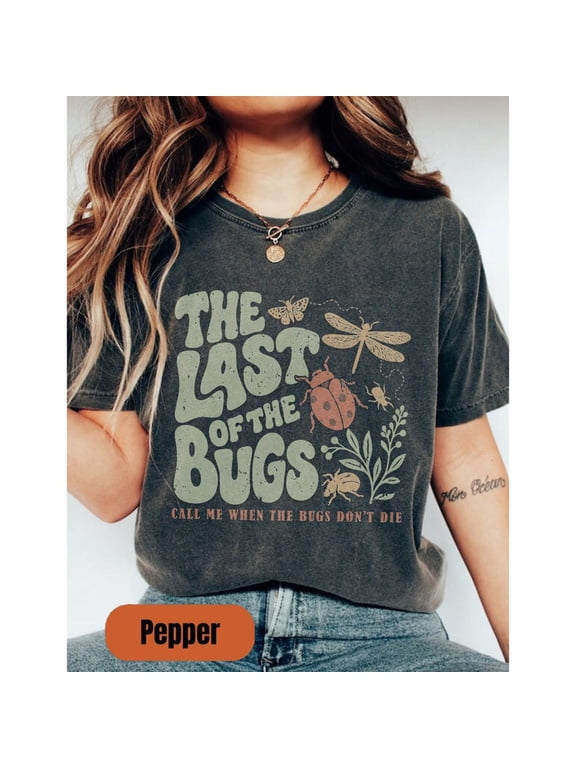 Retro Folk Music Inspired Shirt Vintage Dragonfly Butterfly Wildflower Graphic Nature Lover Tee Unisex Cotton T-Shirt, Sizes S-3XL