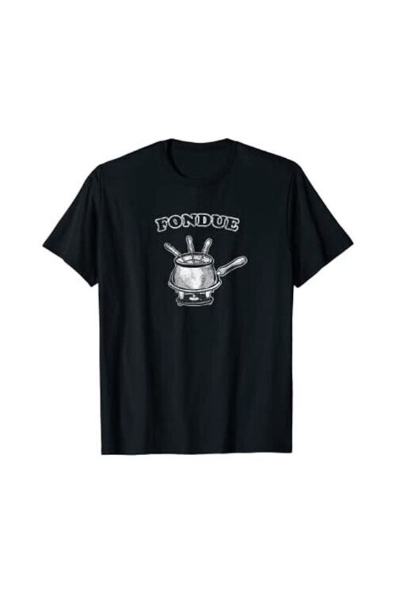 Retro Fondue Pot T-Shirt: Vintage Distressed Design by Turbo Volcano *NEW*
