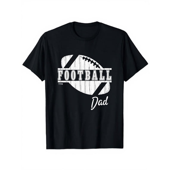Retro Football Dad Men's Graphic T-Shirt Funny Sports Game Day Apparel Vintage Athletic Tee