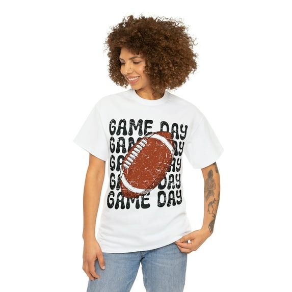 Retro Football Game Day T-shirt, Vintage Football School Spirit Shirt S-5XL