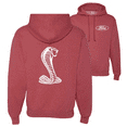 thumbnail image 1 of Retro Ford Shelby Cobra Emblem Vintage White Logo F&B Front & Back Cars Hoodie Sweatshirt, 1 of 1