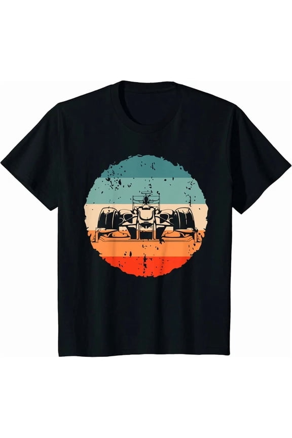 Retro Formula Racing Lovers Silhouette Race Car Gift Unisex S-5XL T-Shirt