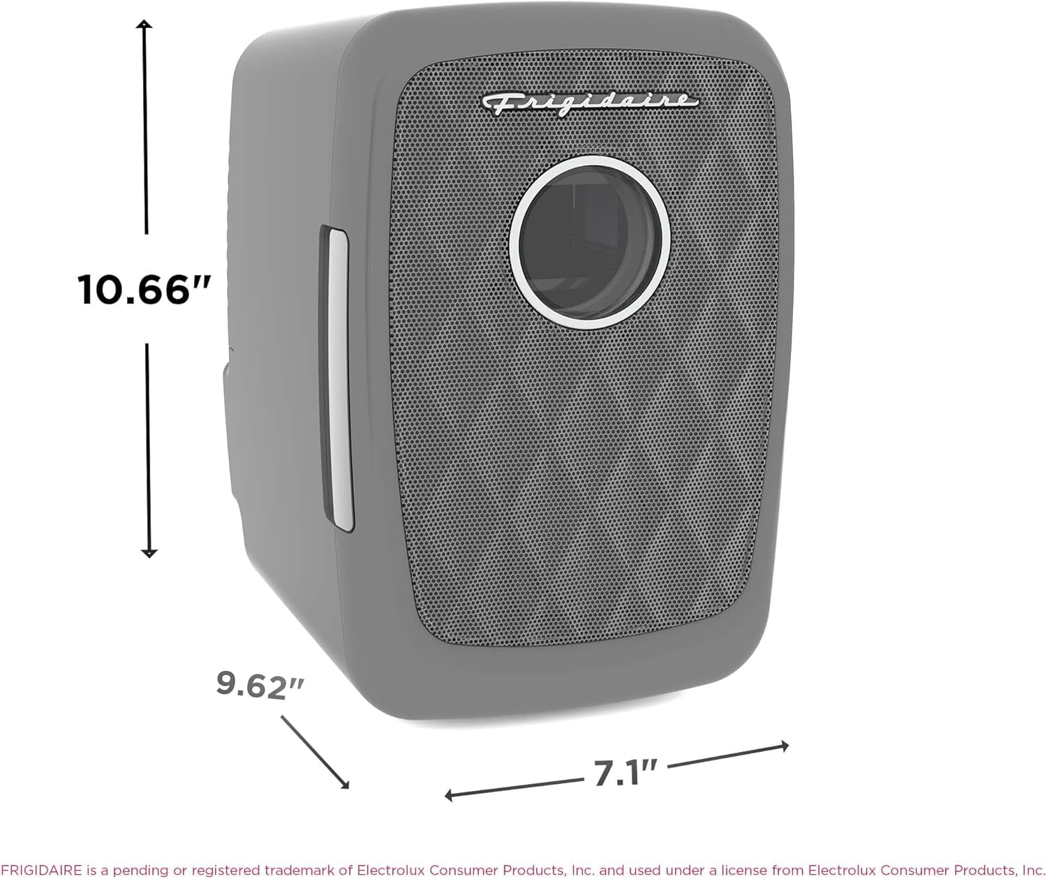 Retro  Fridge Cooler with  Speaker, 4L Portable Beverage Chiller for Car or Desk -