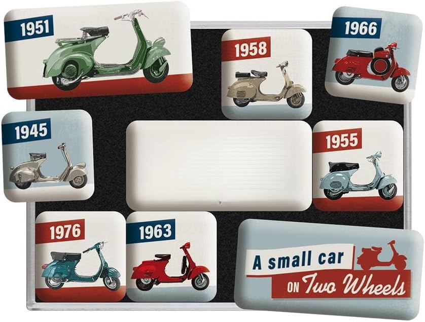 Nostalgic-Art Aimants Rétro Pour Frigo, Vespa – Italian Legend – Idée