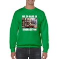 thumbnail image 1 of Retro Frogtown Record Store Christmas Graphic Men's Sweatshirt, 1 of 3