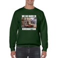 thumbnail image 1 of Retro Frogtown Record Store Christmas Graphic Men's Sweatshirt, 1 of 3