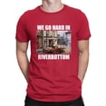 thumbnail image 1 of Retro Frogtown Record Store Christmas Graphic T-shirt Men's, 1 of 3