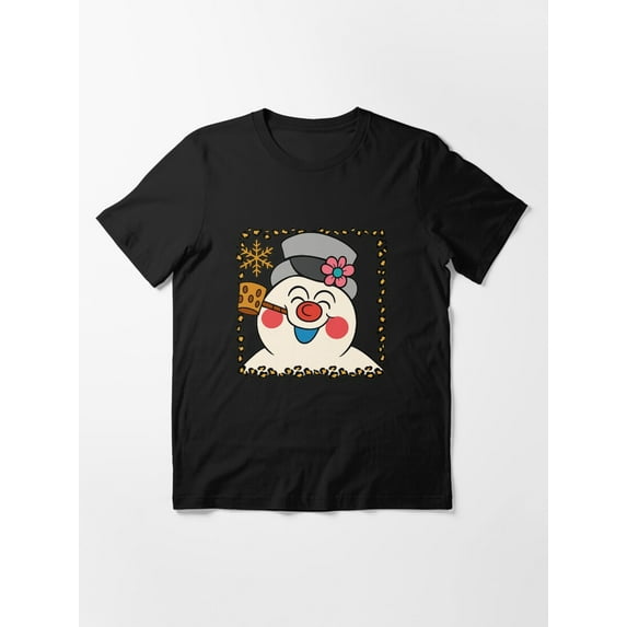 Retro Frosty Snowman Christmas Vintage Holiday Cozy Winter Unisex T-Shirt up to Size 5XL