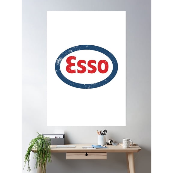 Retro Fuel - Vintage Garage Sign Poster Wall Art, Modern Wall Decor For Living Room Bedroom, 24x36 UNFRAMED