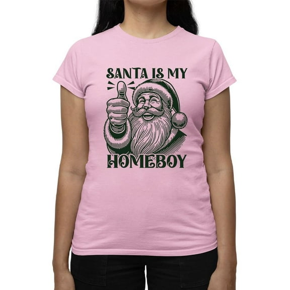 Retro Fun Santa Homeboy Xmas Tee