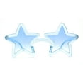 thumbnail image 1 of Retro Funky Star Shape Hippie Plastic Sunglasses All Blue, 1 of 4