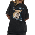 thumbnail image 1 of Retro Funny Dog Meme I Got That Dawg In Me Wash Print Tshirt S-2XL Vintage Black Graphic Tees Gift Shirts for Chihuahua Lover Tops, 1 of 4