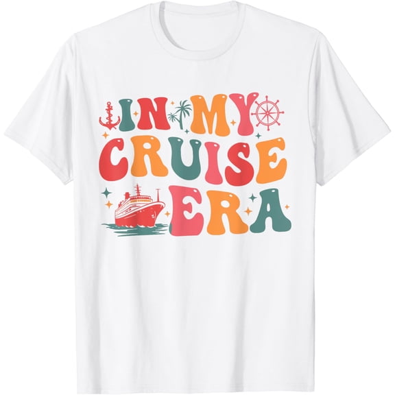 Retro Funny Family Cruise Summer Vacation In My Cruise Era T-Shirt