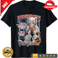 thumbnail image 1 of Retro Funny Frieren T-Shirt Men O Neck Pure Cotton T Shirt Anime Short Sleeve Tee Shir, LIMITED EDITION-TH74943, 1 of 2