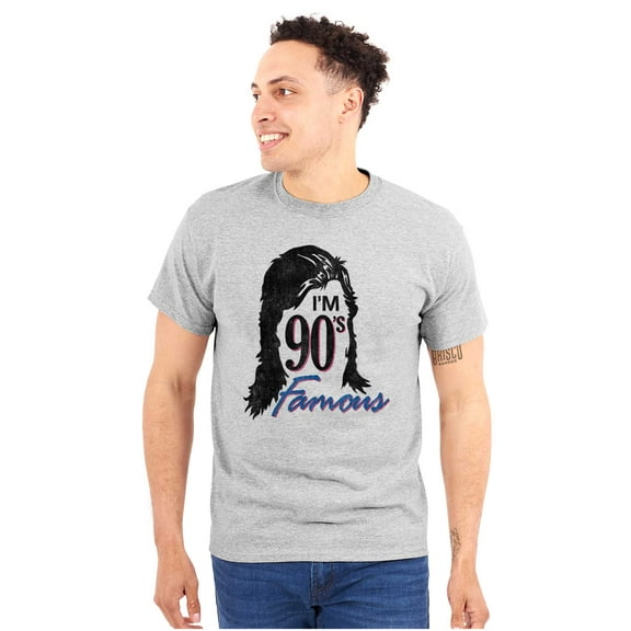 Retro Funny I'm 90s Famous Humor Plus Size Crewneck Graphic Tee Shirt Brisco Brands 2X