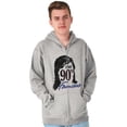 thumbnail image 1 of Retro Funny I'm 90s Famous Humor Unisex Fleece Graphic Zip Up Hoodie Brisco Brands 2X, 1 of 5