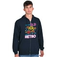 thumbnail image 1 of Retro Funny Sarcastic PACMAN Game Zip Up Hoodie Men's Women's Brisco Brands L, 1 of 6