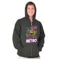 thumbnail image 1 of Retro Funny Sarcastic PACMAN Game Zip Up Hoodie Men's Women's Brisco Brands S, 1 of 6