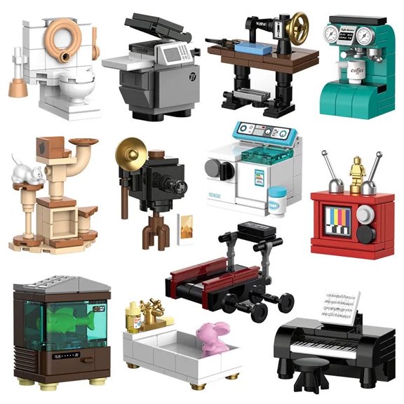Home Furnishing Building Blocks -Set #3 | General Jims Toys & Bricks | GJ-HFS3
