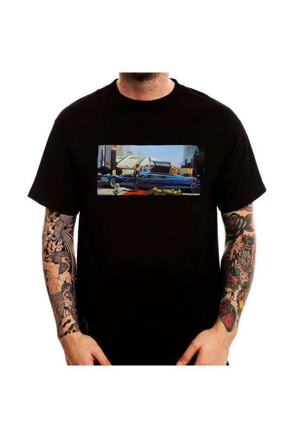 Retro Futurism Car of the Future Japanese Printed Cotton Men's T-Shirt Top Tee