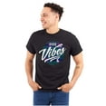 thumbnail image 1 of Retro Galaxy Positive Hippie Quote Plus Size Crewneck Graphic Tee Shirt Brisco Brands 2X, 1 of 4