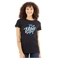 thumbnail image 1 of Retro Galaxy Positive Hippie Quote Womens Fitted Plus Size Graphic Tee Brisco Brands 2X, 1 of 5