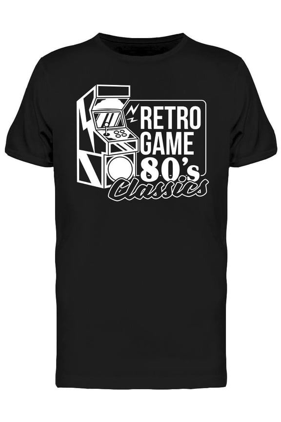 Retro Game 80's  T-Shirt Men -Image by Shutterstock, Male XX-Large