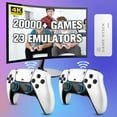 thumbnail image 1 of Retro Game Console, 64G 20000+ Games Nostalgic Game Stick, 4K HD Output, Retro Games TV Stick with 23 Emulators, Dual 2.4G Wireless Controllers, Nostalgic Gift for Family, Friends, and Children, 1 of 8