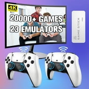Retro Game Console, 64G 20000+ Games Nostalgic Game Stick, 4K HD Output, Retro Games TV Stick with 23 Emulators, Dual 2.4G Wireless Controllers, Nostalgic Gift for Family, Friends, and Children
