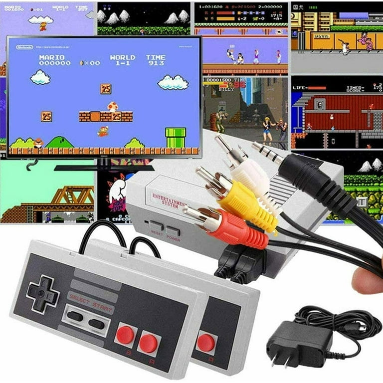 Retro Game Console Classic Mini Retro Game System Built in 620 Games and 2 Controllers Old School Gaming System for Adults and Kids 8 Bit Video Game System with Classic Games Walmart