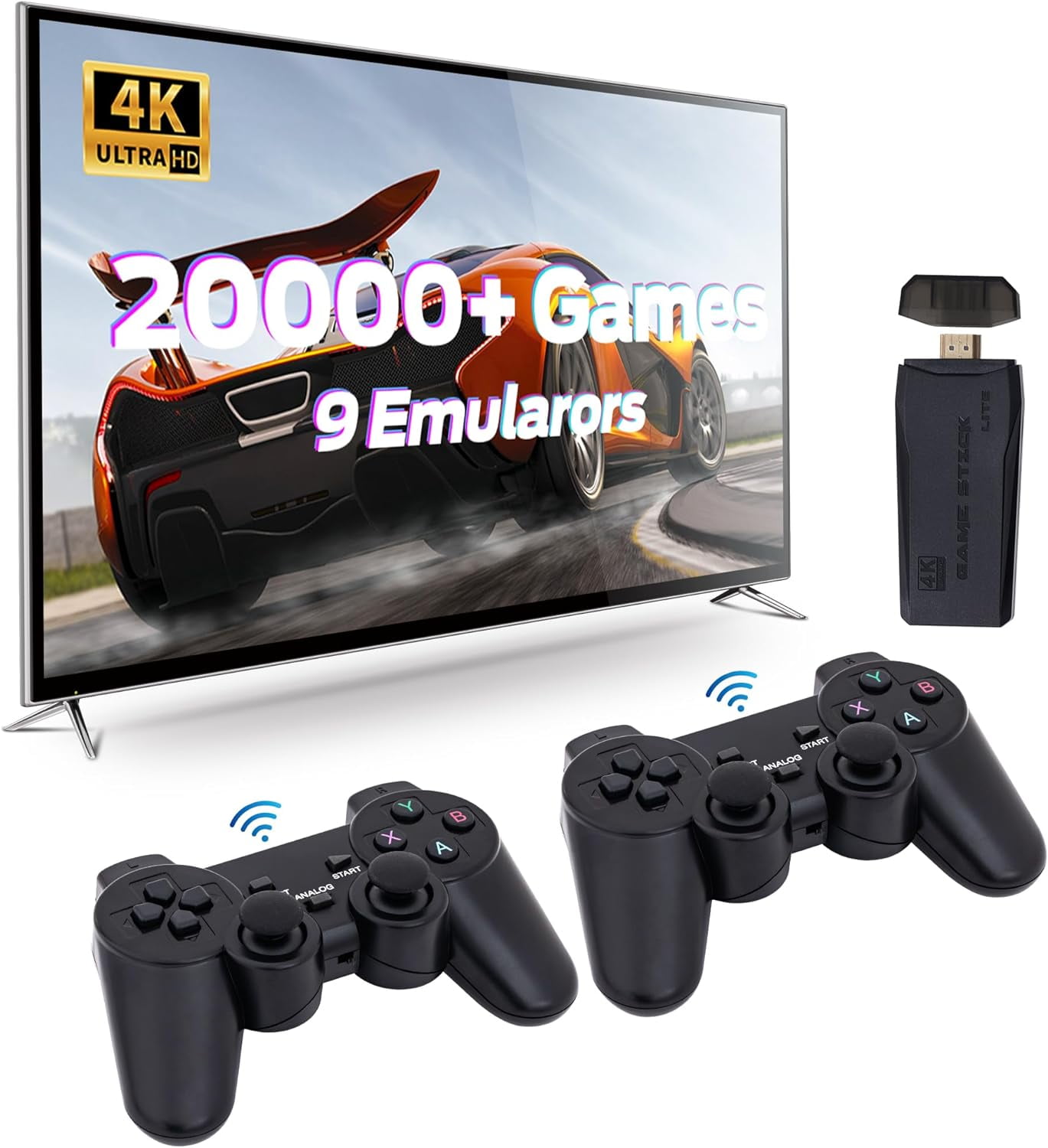 Retro City Game Console Retro Game Console Stick Pro, Built-in 19