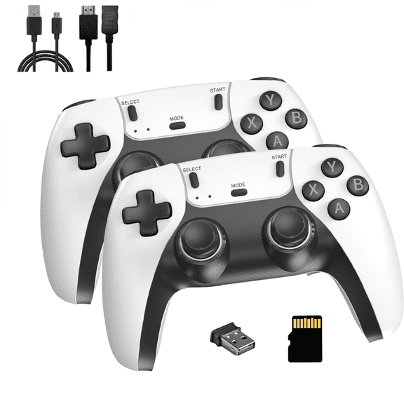 Retro Game Controller, 2.4G Wireless & Wired, Compatible with Mobile Phone/Tablet, Smart TV, Laptop, Desktop Computer, TV Box