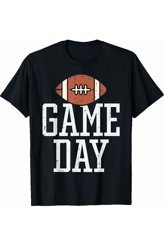 Retro Game Day American Football For Men Women Sports Fan Graphic T-Shirt