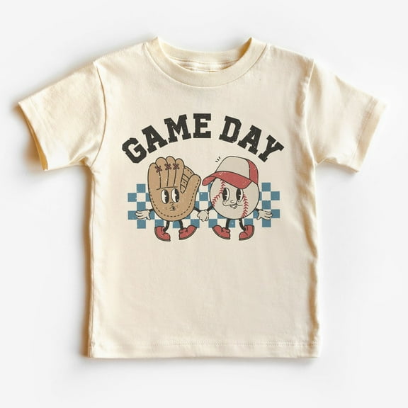 Retro Game Day Baseball Toddler Shirt - Cute Spring Sports Tee - Boy Girl Toddler Youth Kids Clothing TODDLER SHORT SLEEVE TEE BELLA CANVAS 3001T
