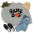 thumbnail image 1 of Retro Game Day Women's Basketball Fan Funny Novelty Pullover Unisex Sweatshirt, 1 of 5