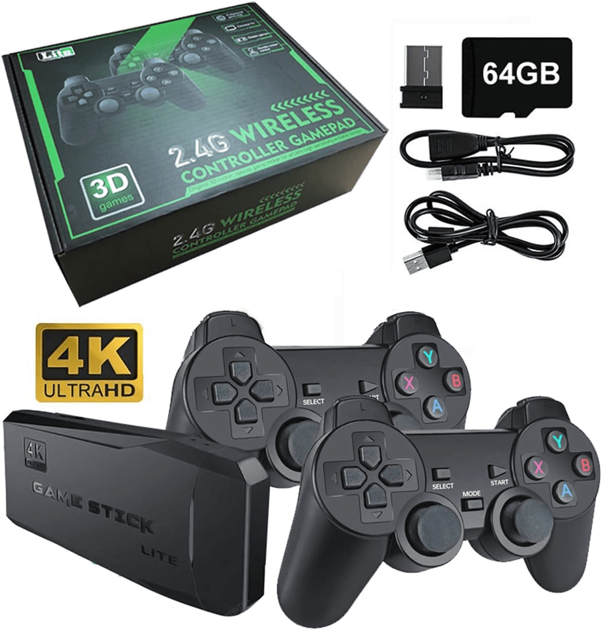 Retro Game Stick, Revisit Classic Games with Builtin 9 Emulators