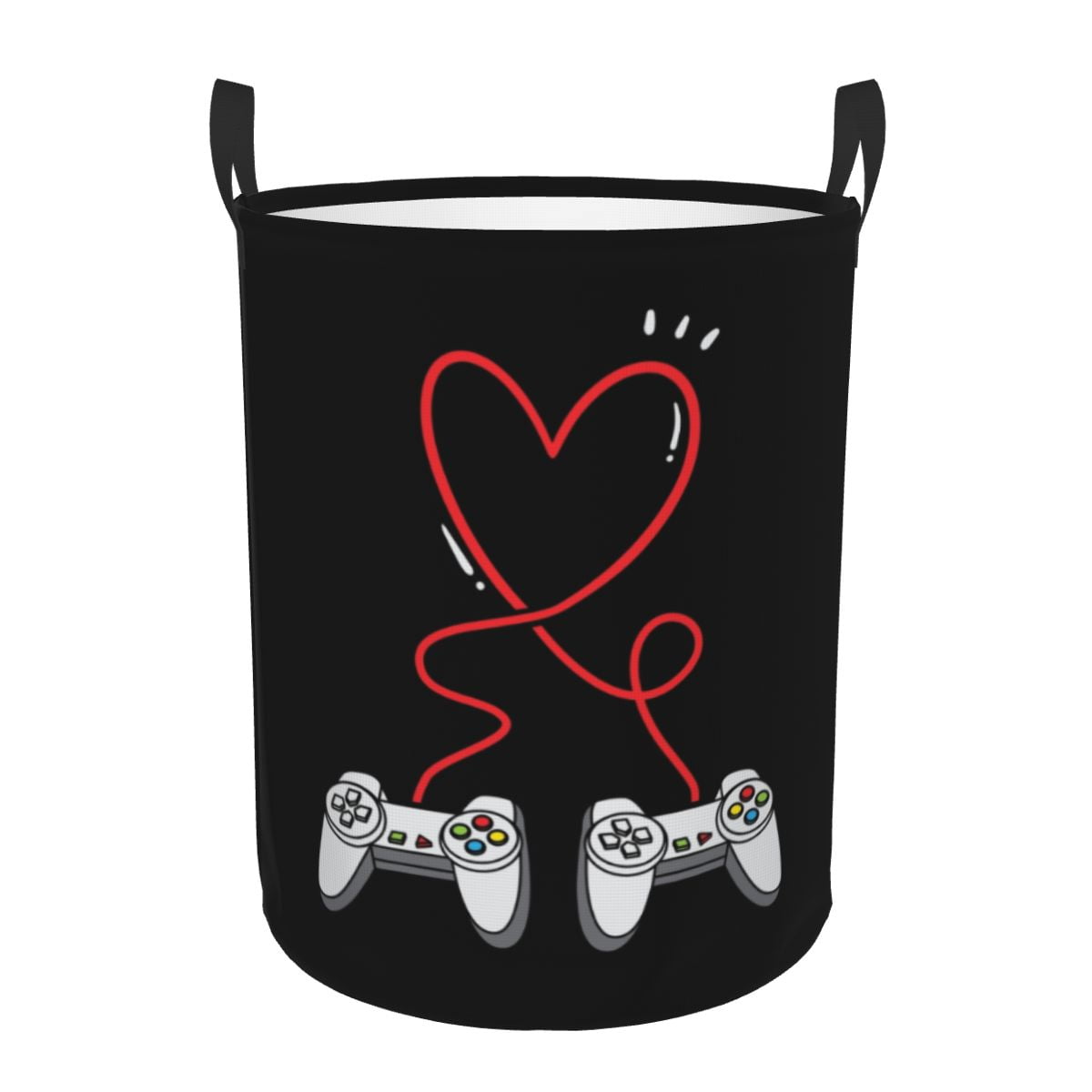 Retro Gamer Laundry Hamper Large Storage Basket Video Game Gaming