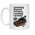 thumbnail image 1 of Retro Gaming Adventure Art - Gamer Enthusiast - 11 oz Ceramic Coffee Mug, 1 of 3